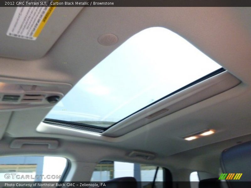 Carbon Black Metallic / Brownstone 2012 GMC Terrain SLT