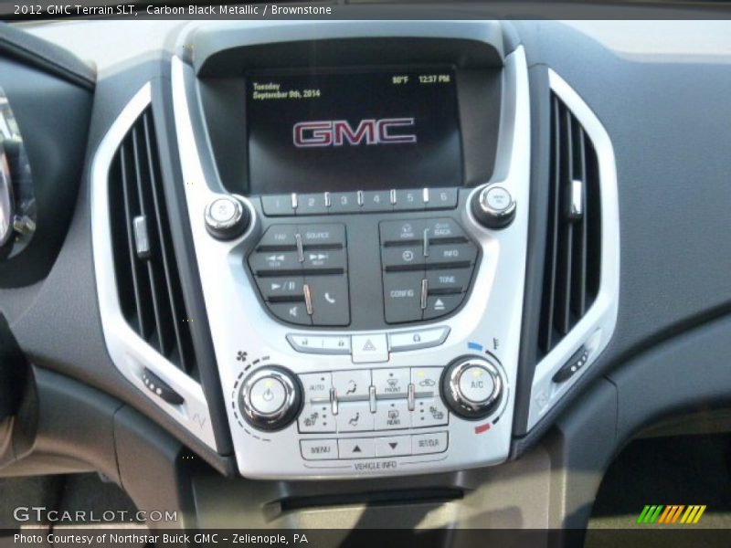 Carbon Black Metallic / Brownstone 2012 GMC Terrain SLT