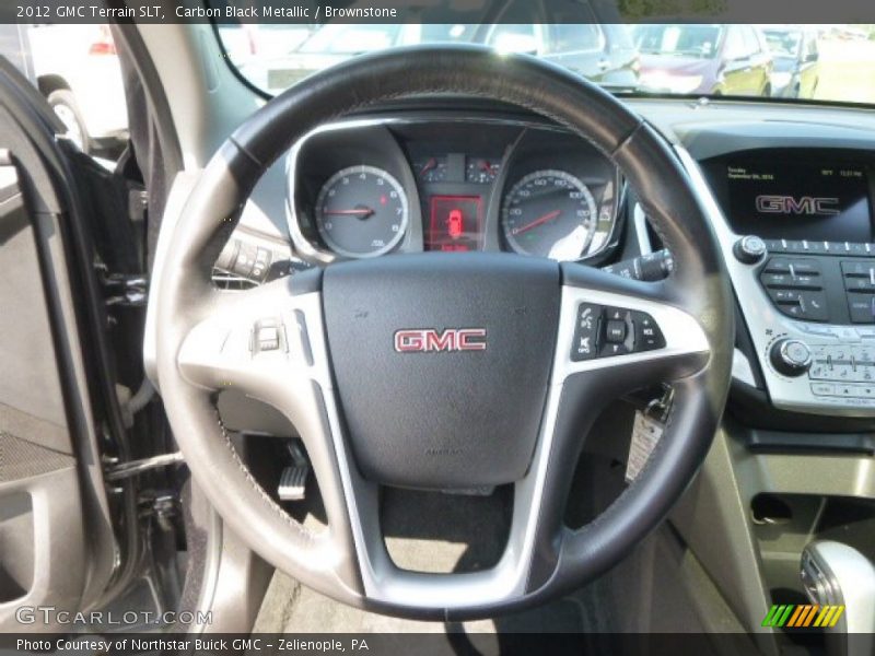 Carbon Black Metallic / Brownstone 2012 GMC Terrain SLT