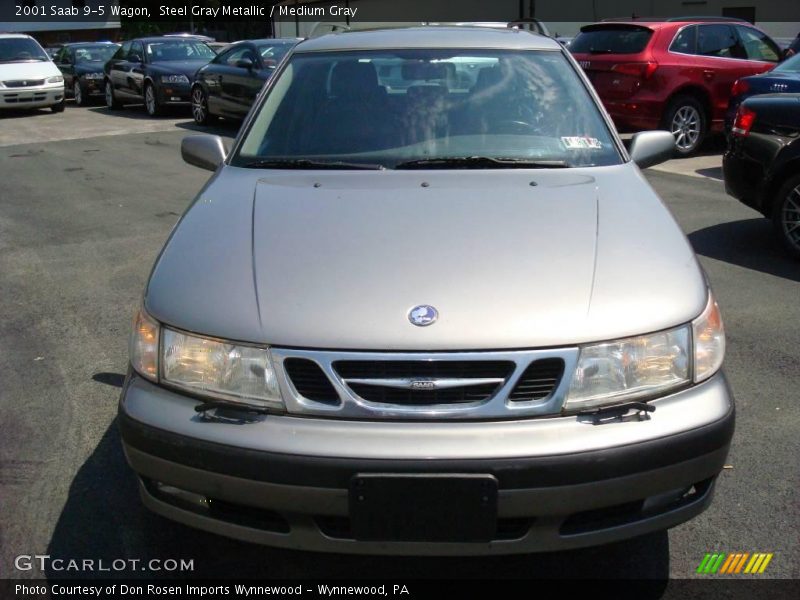 Steel Gray Metallic / Medium Gray 2001 Saab 9-5 Wagon