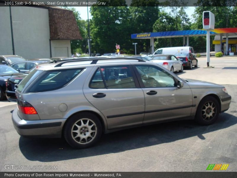Steel Gray Metallic / Medium Gray 2001 Saab 9-5 Wagon