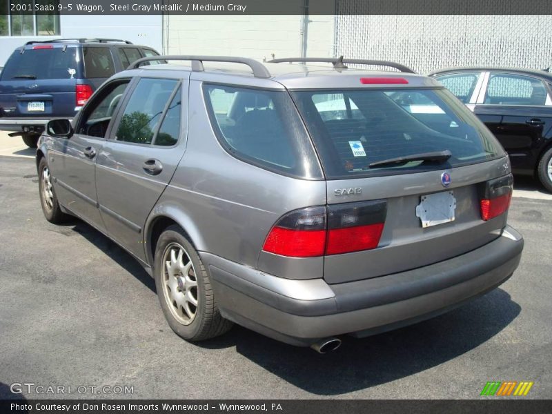 Steel Gray Metallic / Medium Gray 2001 Saab 9-5 Wagon