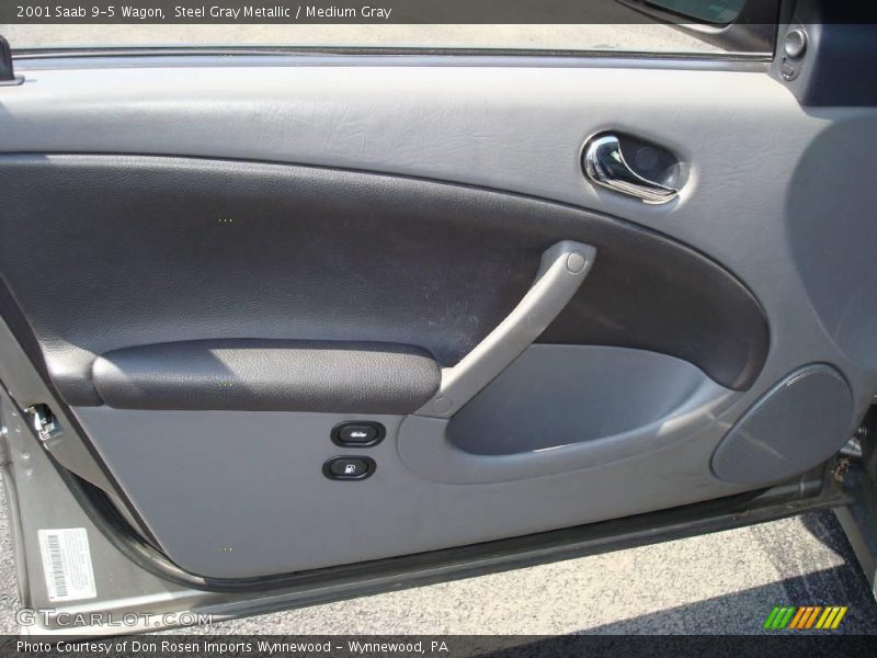 Steel Gray Metallic / Medium Gray 2001 Saab 9-5 Wagon