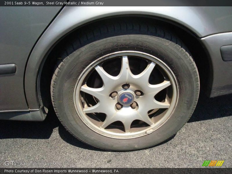 Steel Gray Metallic / Medium Gray 2001 Saab 9-5 Wagon