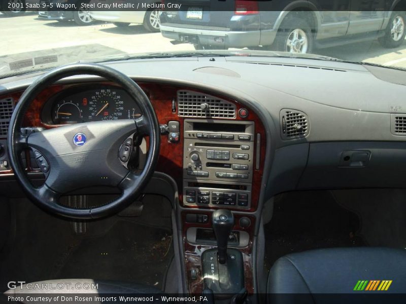 Steel Gray Metallic / Medium Gray 2001 Saab 9-5 Wagon