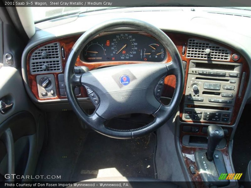 Steel Gray Metallic / Medium Gray 2001 Saab 9-5 Wagon