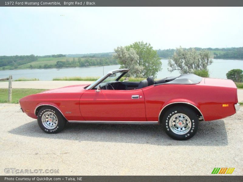 Bright Red / Black 1972 Ford Mustang Convertible