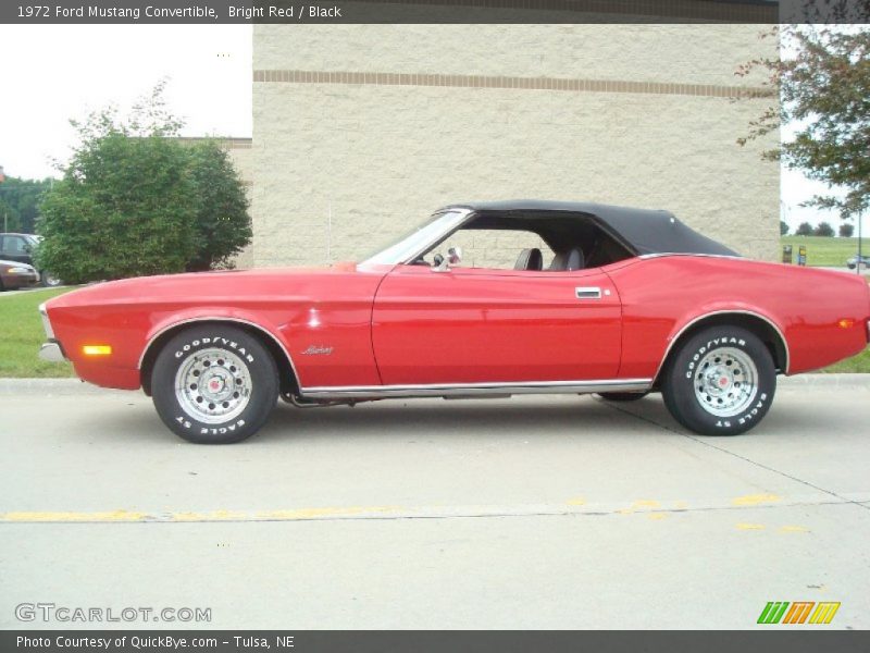 Bright Red / Black 1972 Ford Mustang Convertible