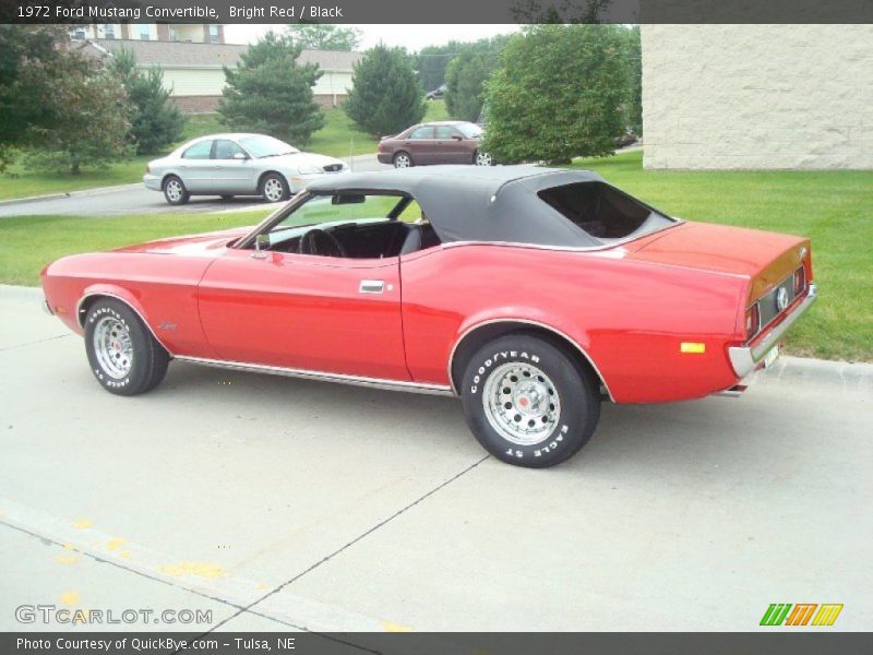 Bright Red / Black 1972 Ford Mustang Convertible