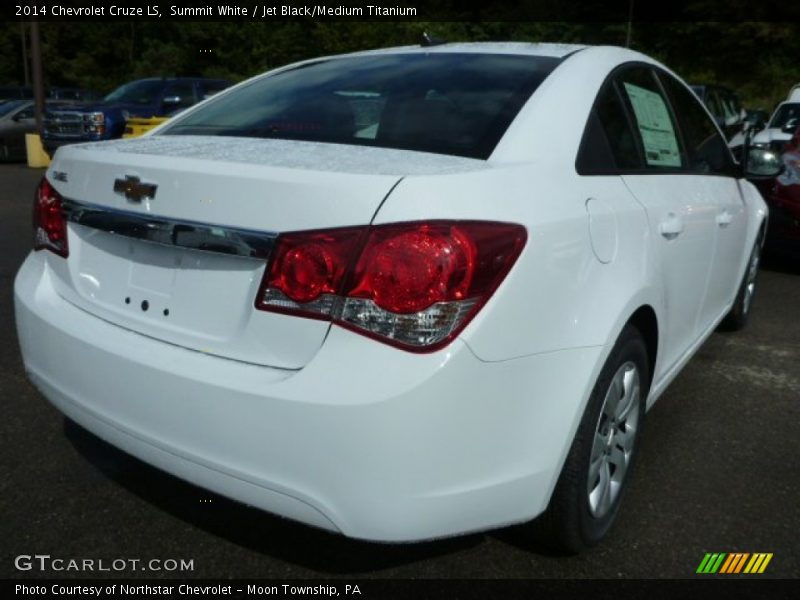 Summit White / Jet Black/Medium Titanium 2014 Chevrolet Cruze LS