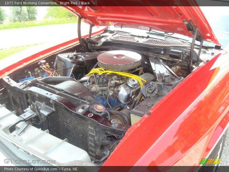 Bright Red / Black 1972 Ford Mustang Convertible