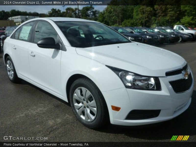 Summit White / Jet Black/Medium Titanium 2014 Chevrolet Cruze LS