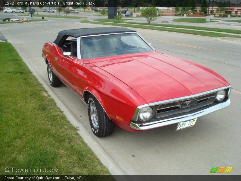 Bright Red / Black 1972 Ford Mustang Convertible