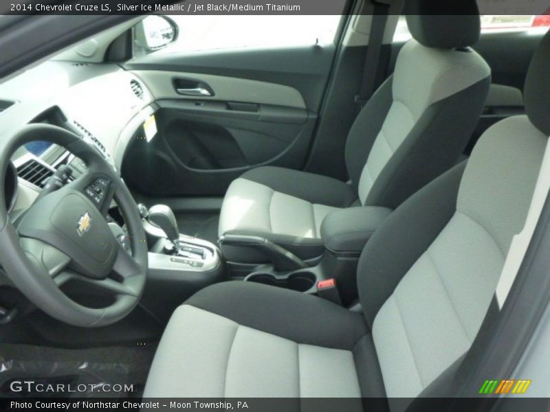 Silver Ice Metallic / Jet Black/Medium Titanium 2014 Chevrolet Cruze LS