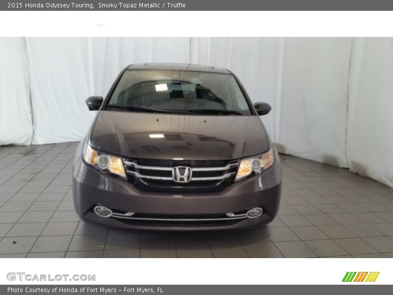 Smoky Topaz Metallic / Truffle 2015 Honda Odyssey Touring