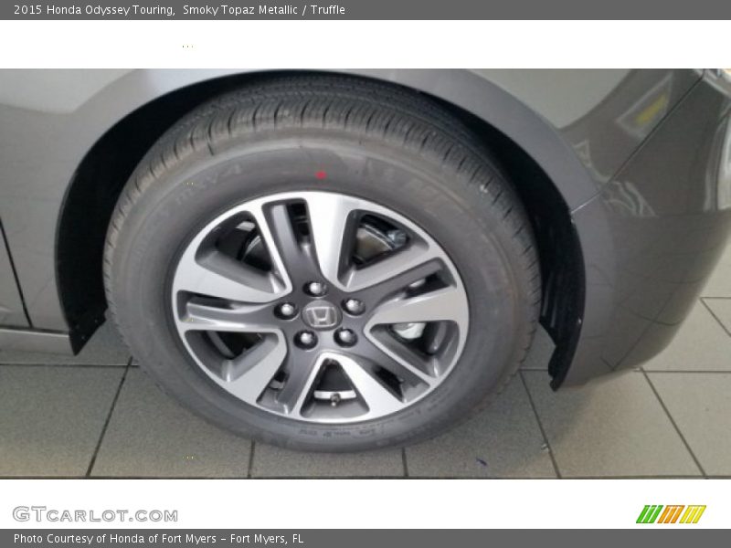 Smoky Topaz Metallic / Truffle 2015 Honda Odyssey Touring