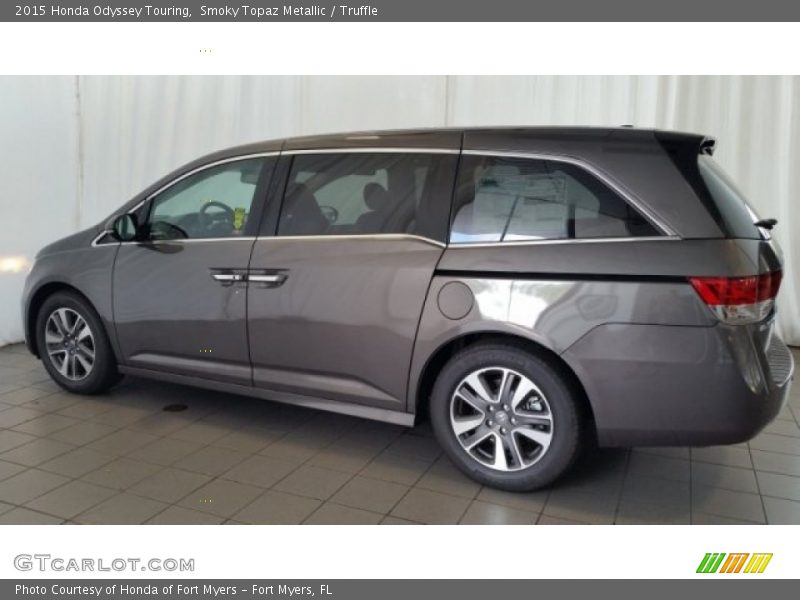 Smoky Topaz Metallic / Truffle 2015 Honda Odyssey Touring