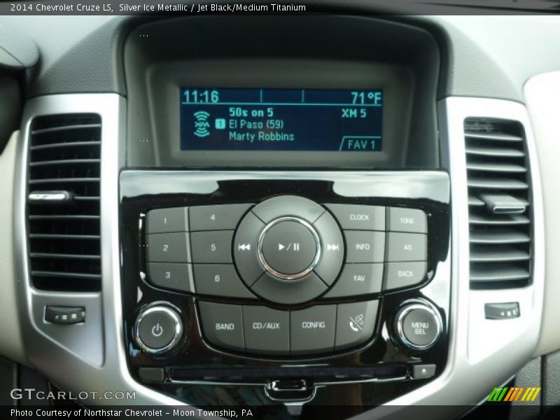 Silver Ice Metallic / Jet Black/Medium Titanium 2014 Chevrolet Cruze LS