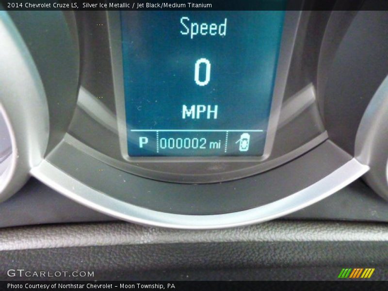 Silver Ice Metallic / Jet Black/Medium Titanium 2014 Chevrolet Cruze LS