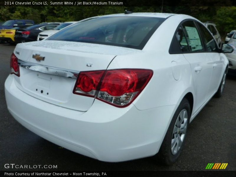 Summit White / Jet Black/Medium Titanium 2014 Chevrolet Cruze LS