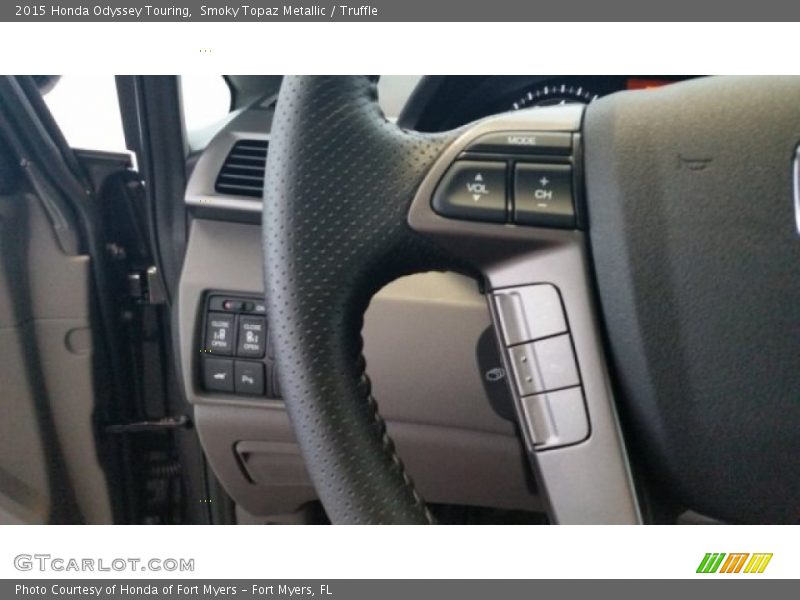 Smoky Topaz Metallic / Truffle 2015 Honda Odyssey Touring
