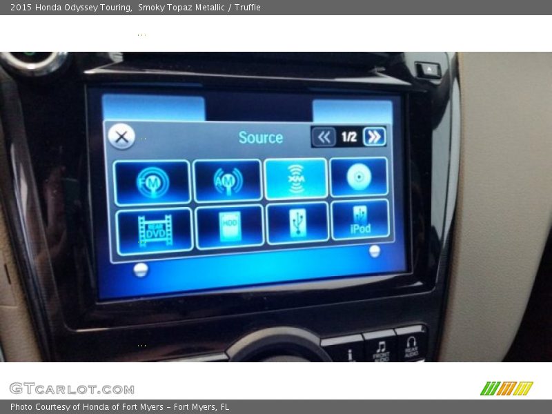Smoky Topaz Metallic / Truffle 2015 Honda Odyssey Touring