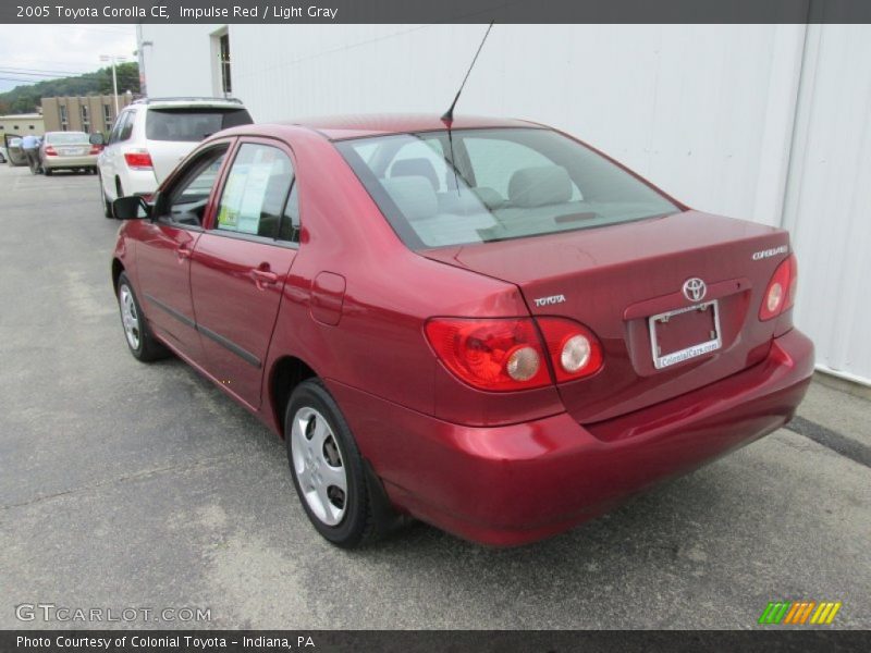 Impulse Red / Light Gray 2005 Toyota Corolla CE