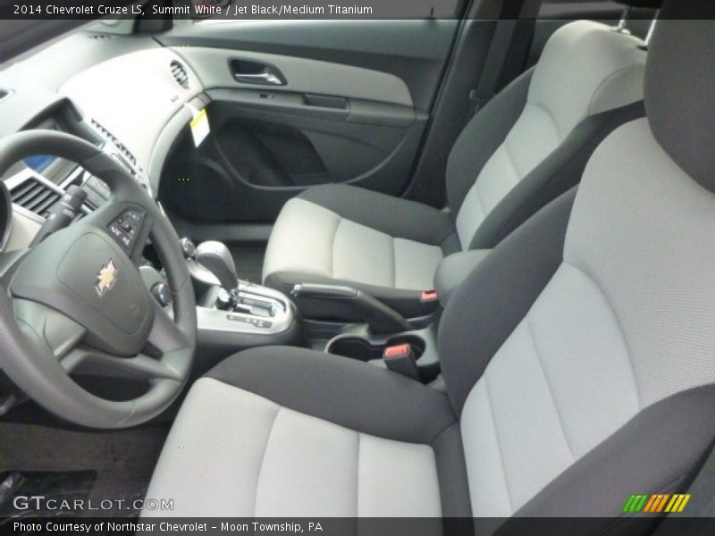 Summit White / Jet Black/Medium Titanium 2014 Chevrolet Cruze LS