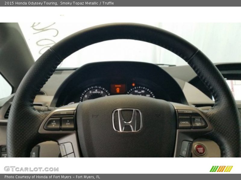 Smoky Topaz Metallic / Truffle 2015 Honda Odyssey Touring