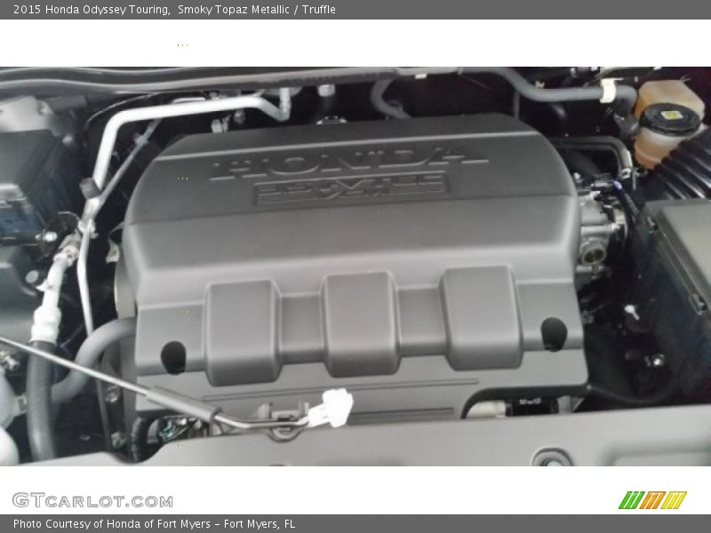 Smoky Topaz Metallic / Truffle 2015 Honda Odyssey Touring