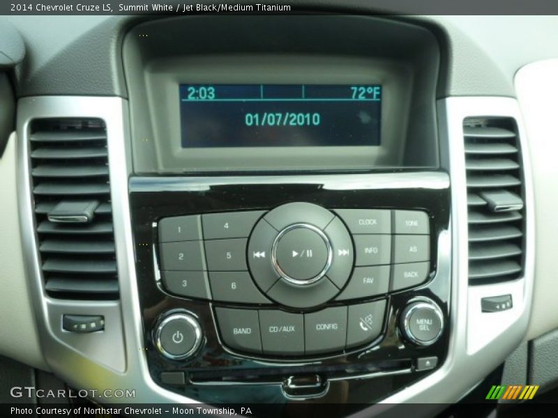 Summit White / Jet Black/Medium Titanium 2014 Chevrolet Cruze LS