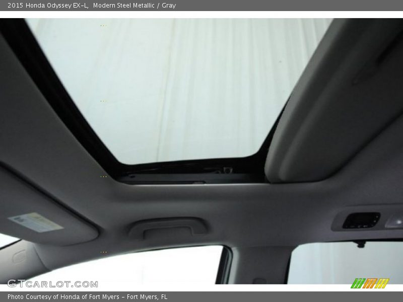 Modern Steel Metallic / Gray 2015 Honda Odyssey EX-L