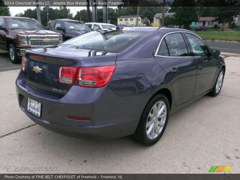 Atlantis Blue Metallic / Jet Black/Titanium 2014 Chevrolet Malibu LT