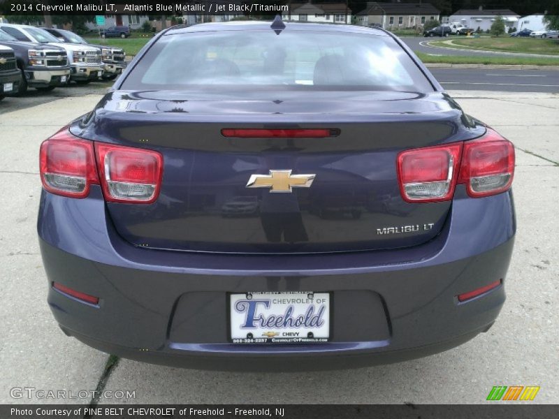 Atlantis Blue Metallic / Jet Black/Titanium 2014 Chevrolet Malibu LT