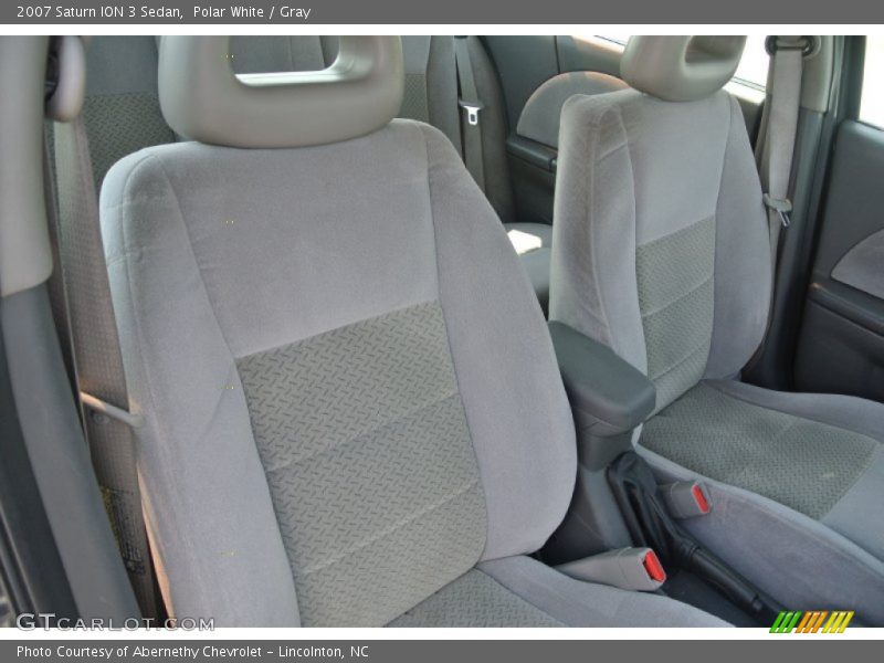 Polar White / Gray 2007 Saturn ION 3 Sedan