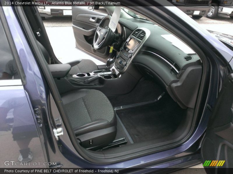 Atlantis Blue Metallic / Jet Black/Titanium 2014 Chevrolet Malibu LT