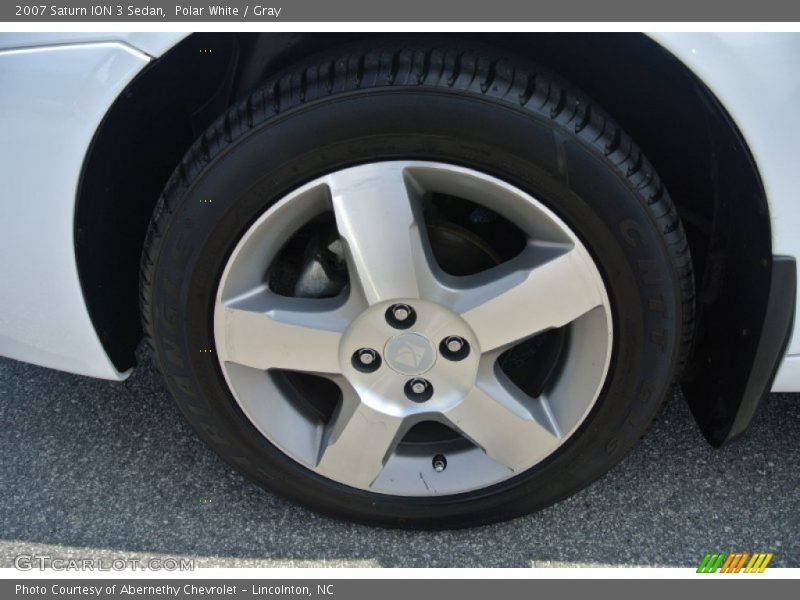 Polar White / Gray 2007 Saturn ION 3 Sedan