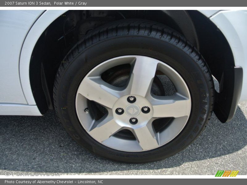 Polar White / Gray 2007 Saturn ION 3 Sedan