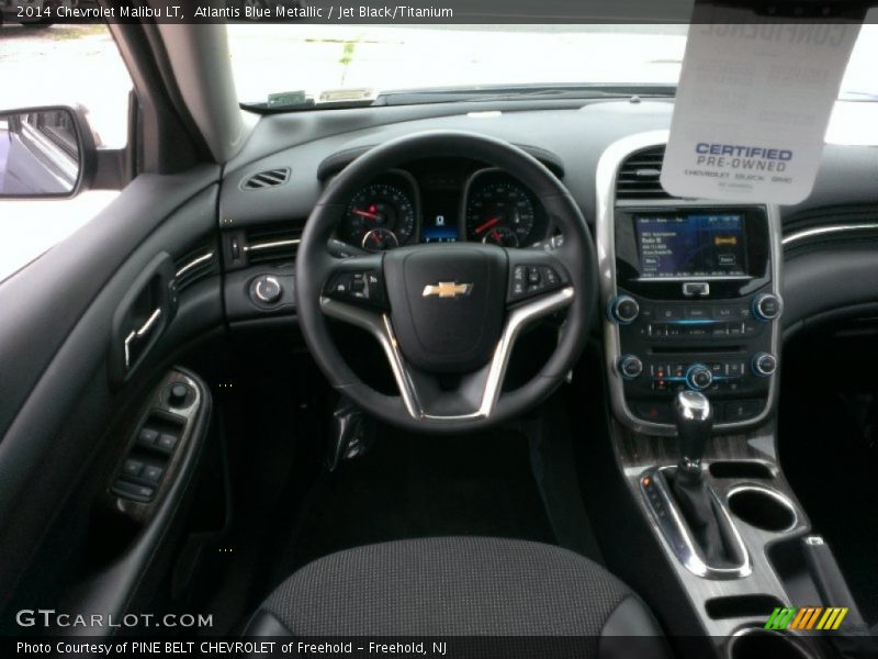 Atlantis Blue Metallic / Jet Black/Titanium 2014 Chevrolet Malibu LT