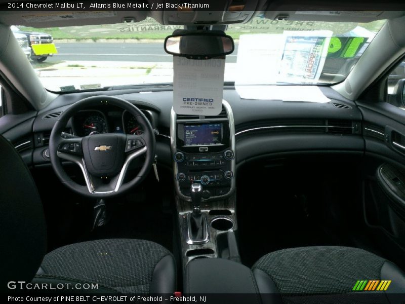 Atlantis Blue Metallic / Jet Black/Titanium 2014 Chevrolet Malibu LT