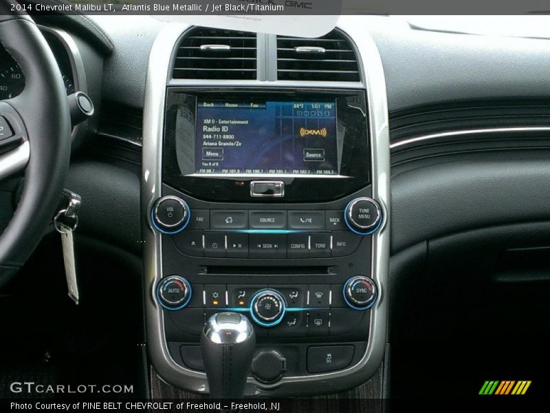 Atlantis Blue Metallic / Jet Black/Titanium 2014 Chevrolet Malibu LT