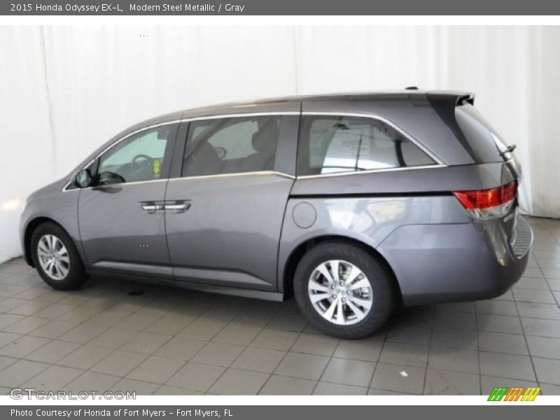 Modern Steel Metallic / Gray 2015 Honda Odyssey EX-L