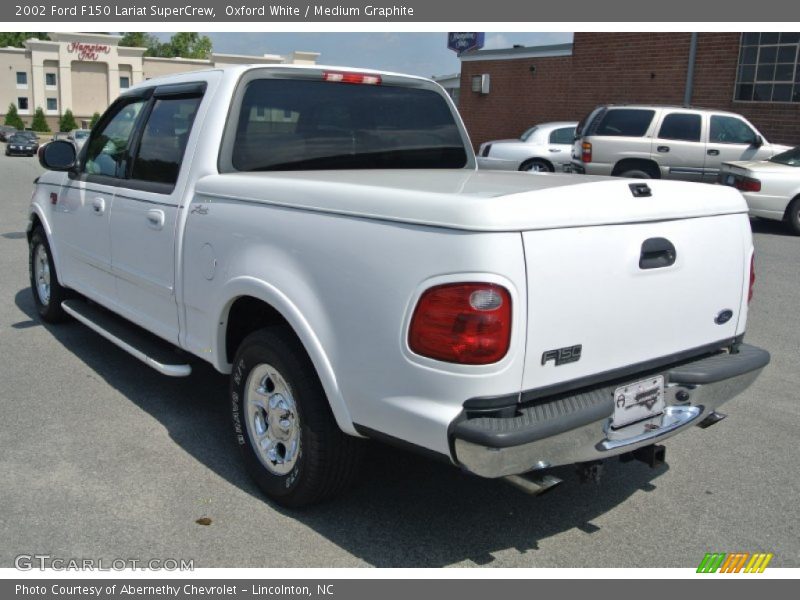 Oxford White / Medium Graphite 2002 Ford F150 Lariat SuperCrew
