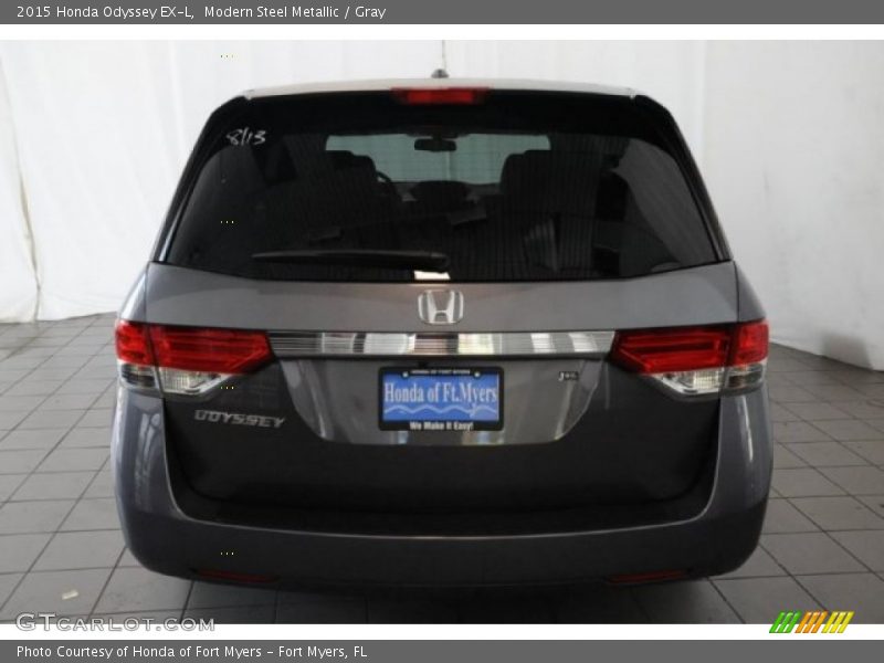 Modern Steel Metallic / Gray 2015 Honda Odyssey EX-L