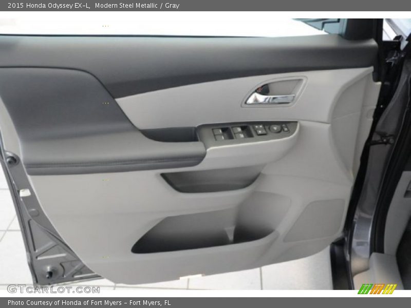 Modern Steel Metallic / Gray 2015 Honda Odyssey EX-L