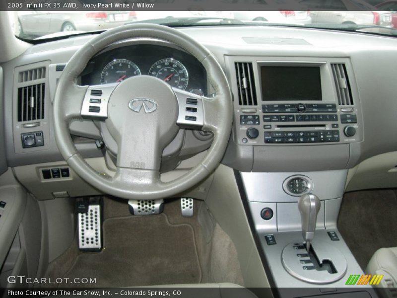 Ivory Pearl White / Willow 2005 Infiniti FX 35 AWD
