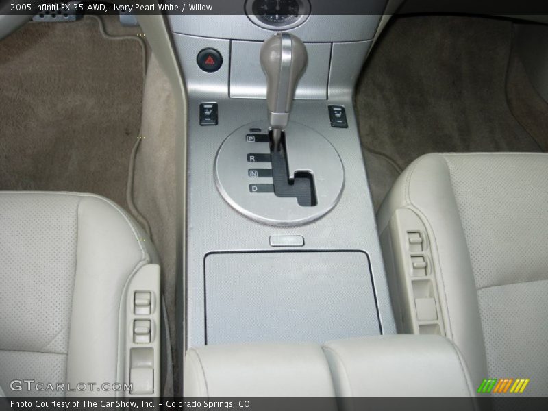 Ivory Pearl White / Willow 2005 Infiniti FX 35 AWD