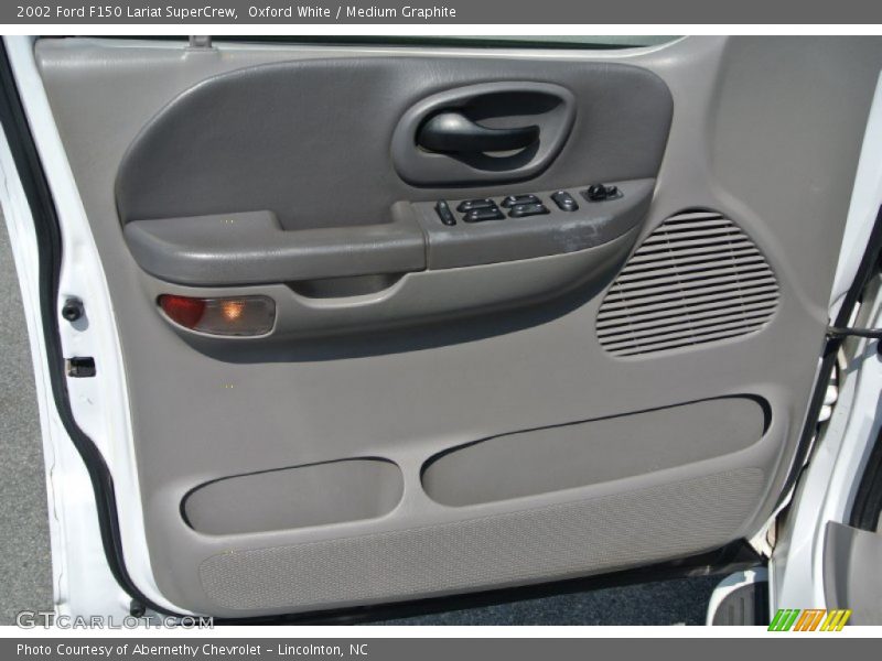 Oxford White / Medium Graphite 2002 Ford F150 Lariat SuperCrew