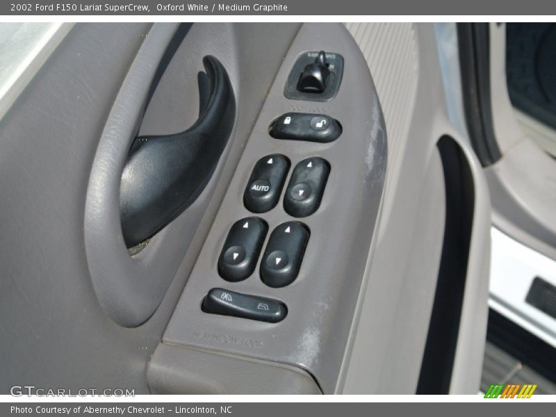 Oxford White / Medium Graphite 2002 Ford F150 Lariat SuperCrew