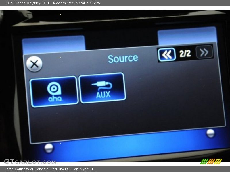 Modern Steel Metallic / Gray 2015 Honda Odyssey EX-L